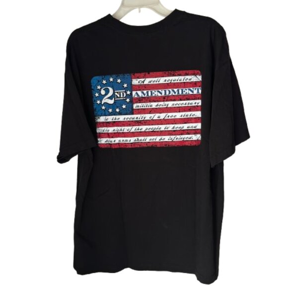THIS WE'LL DEFEND Second Amendment Men's XL Black Cotton Crewneck T Shirt - Picture 2 of 4